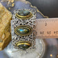 Carolyn Pollack Sterling Silver & Brass 3 Oval Labradorite Decorated Bracelet For Women