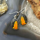 Native American Sterling Silver  Teardrop Bumblebee Jasper Dangle Earrings For Women #1