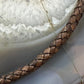 Carolyn Pollack Antique Brown Braided Leather Lobster Clasp Unisex Necklace