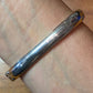 Carolyn Pollack Sterling Silver Amethyst Doublet Overlapping Decorated Hinged Bracelet