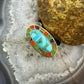 Carolyn Pollack Sterling Silver Oval Multi Gemstone Inlay Ring Size 6.5 For Women