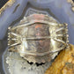 Vintage Signed Native American Sterling Silver Cluster Turquoise Bracelet For Women #1