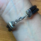 Carolyn Pollack Sterling Silver & Brass Braided Leather Mosaic Inlay Bracelet For Women