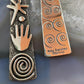 Alex Sanchez Native American Sterling Silver Tipi Petroglyph Dangle Earrings For Women #3