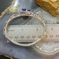 Carolyn Pollack Sterling Silver Amethyst Doublet Overlapping Decorated Hinged Bracelet