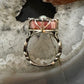 Carolyn Pollack Sterling Silver Rhodochrosite & Opal Ring Size 8.5 For Women