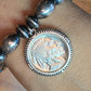 Carolyn Pollack Sterling Silver Buffalo Nickle Charm Stretch Bracelet For Women