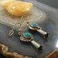 Carolyn Pollack Sterling Silver Turquoise Squash Dangle Earrings For Women