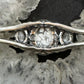 Carolyn Pollack Sterling Silver 3 Oval Howlite Decorated Bracelet For Women