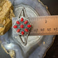 Carolyn Pollack Sterling Silver 9 Red Jasper Decorated Cluster Bracelet For Women