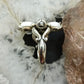Carolyn Pollack Sterling Silver 4 Pear White Jasper Flower Ring Size 8.25 For Women