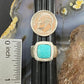 Carolyn Pollack Sterling Square Faceted Turquoise Decorated Ring For Women