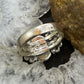 Carolyn Pollack Sterling Silver Oval Rhodochrosite Decorated Ring For Women