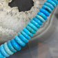 Carolyn Pollack Southwestern Style Sterling Graduated Turquoise Heishi Necklace