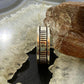 Signed Native American Sterling Silver Engraved Vertical Ring Size 11.5 For Men