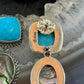 Carolyn Pollack Sterling Silver Square Turquoise & Oval Abalone/Quartz Post Earrings For Women