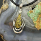 Carolyn Pollack Sterling Silver & Brass Mother of Pearl Decorated Enhancer Pendant For Women