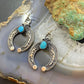Eva & Linberg Billah Sterling Silver Oval Turquoise Naja Dangle Earrings For Women #1