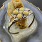 Carolyn Pollack Southwestern Style Sterling Silver 4 Yellow Jasper Decorated Bracelet For Women