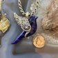 Carolyn Pollack Southwestern Style Sterling Silver Blue Sodalite Spirit Bird Pendant For Women