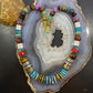 Tommy & Rosita Singer Sterling Silver Turquoise/Multi Stone Beads 20" Necklace