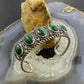 Carolyn Pollack Vintage Southwestern Style Sterling Silver Malachite Bracelet For Women