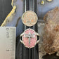 Carolyn Pollack Southwestern Style Sterling Silver Oval Pink Rhodonite Decorated Dragonfly Ring Size 9 For Women