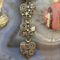 Alex Sanchez Native American Sterling Silver Petroglyph Triple Heart Pendant For Women #4