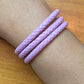Carolyn Pollack Sterling Silver Lilac Braided Leather Unisex Coil Wrap Bracelet