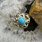 Carolyn Pollack Sterling Silver Sleeping Beauty Turquoise Decorated Ring For Women