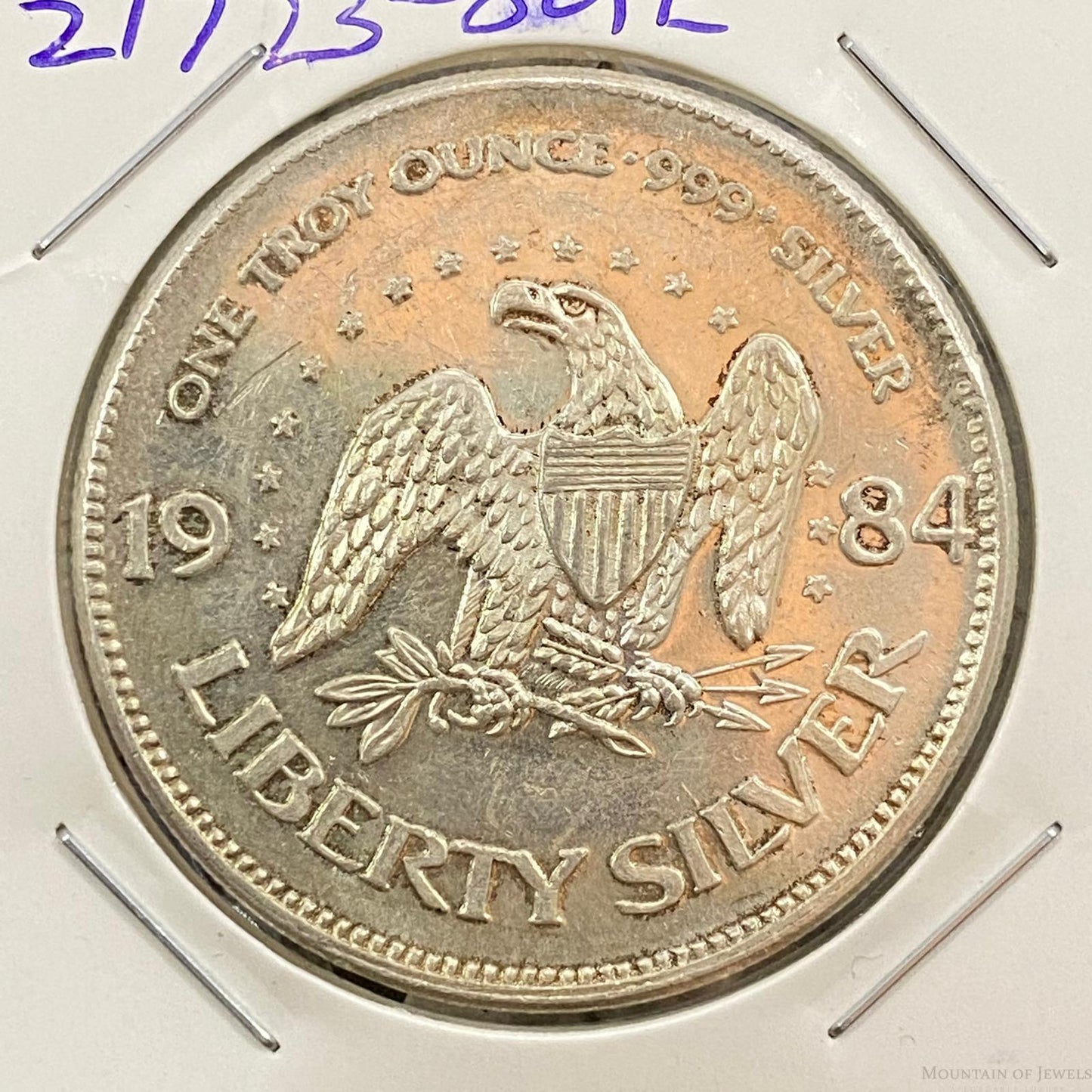 1.0 Troy Ounce .999 Fine Silver US Liberty Silver Coin #21723-8GE