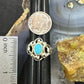 Carolyn Pollack Sterling Silver Sleeping Beauty Turquoise Decorated Ring For Women