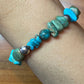Carolyn Pollack Sterling Silver Chunk Turquoise Toggle Clasp Link Bracelet For Women
