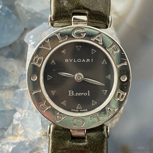 BVLGARI Ladies B.Zero1 Watches BZ23S Stainless Steel/Leather Strap
