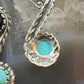 Carolyn Pollack Southwestern Style Sterling Silver Turquoise & Black Agate S-Leaf Dangle Earrings For Women