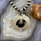 Eva & Linberg Billah Native American Sterling Silver Turquoise Decorated Naja Unisex Pendant #36