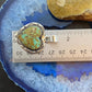 Native American Sterling Silver Boulder Ribbon Turquoise Heart Pendant For Women #1