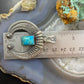 Kevin Billah native American  Sterling Silver Rectangle Turquoise Decorated Unisex Naja Pendant