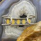 Carolyn Pollack Vintage Southwestern Style Sterling Silver Yellow Jasper Row Bracelet For Women