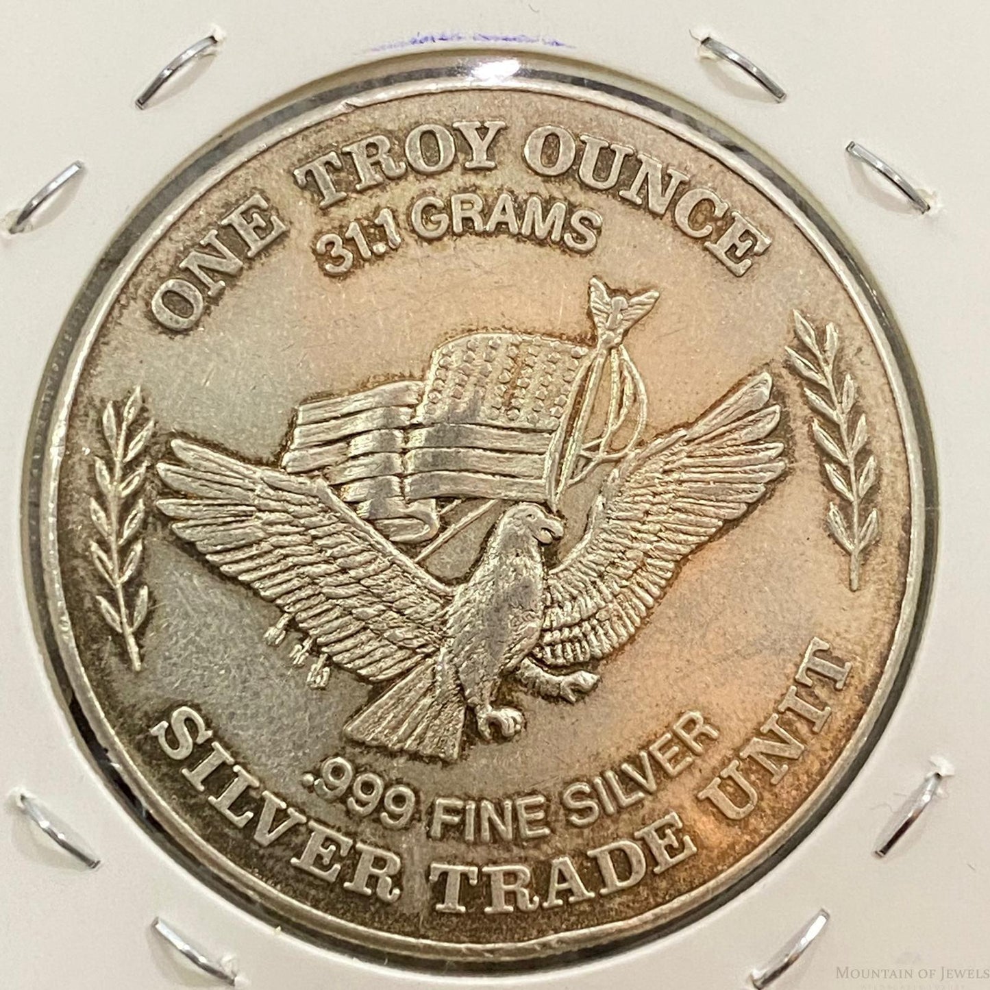 1.0 Troy Ounce .999 US Strategic Stockpile Silver Trade Unit #21723-9GE