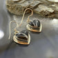 Native American Sterling Silver White Buffalo Heart Dangle Earrings For Women