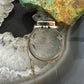 Native American Sterling Silver White Buffalo Bar Ring Size 8.5 For Women
