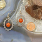 Carolyn Pollack Sterling Silver Oval w/Round Carnelian Bead Dangle Earrings For Women