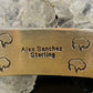 Alex Sanchez Native American Sterling Silver Petroglyph Bracelet For Women #7 - Mountain of Jewels
