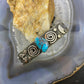 Alex Sanchez Native American Sterling Silver Turquoise Petroglyph Bracelet For Women #3 - Mountain of Jewels