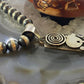 Alex Sanchez Native American Sterling Turquoise & Petroglyph Uni Long Pendant - Mountain of Jewels