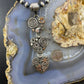 Alex Sanchez Sterling Silver Triple Petroglyph Heart Pendant For Women - Mountain of Jewels