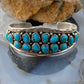 Anita Whitegoat Navajo Native American Sterling Turquoise Bracelet For Women - Mountain of Jewels