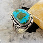 Native American Sterling Silver Turquoise Ring Size 7 For Women - Mountain Of Jewels
